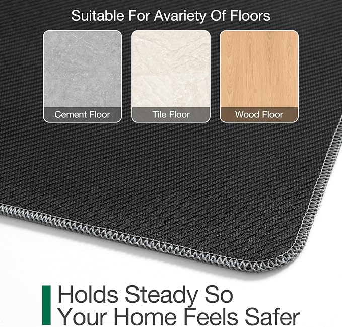 LUMI Ultra Thin Door Mat for Entryway, Easy Clean Welcome Entrance Mat for - Image 8