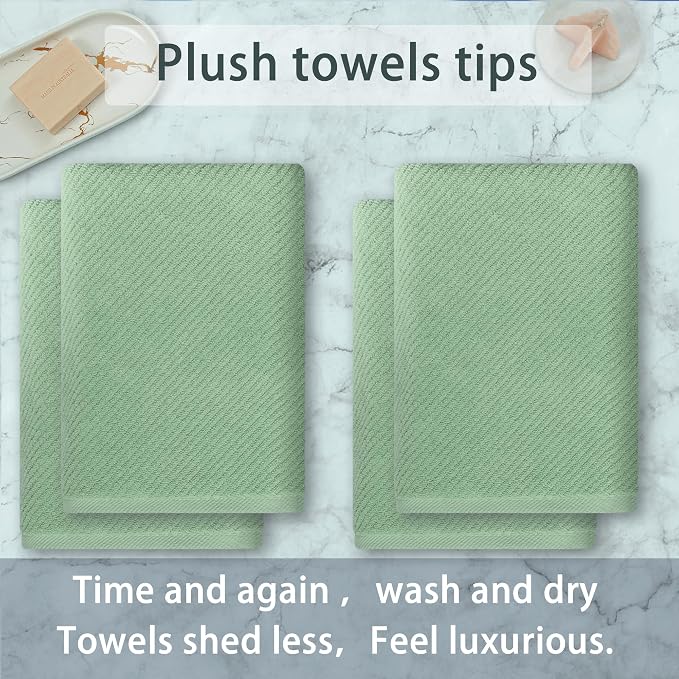 VOOVA & MOVAS Green Bath Towels - Image 3
