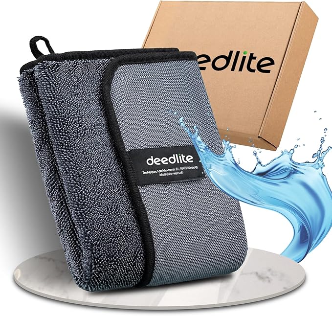 Shiny Bath Wipes Shower Cleaning Cloths, Premium Car Drying Towel | Ultra by Deedlite
