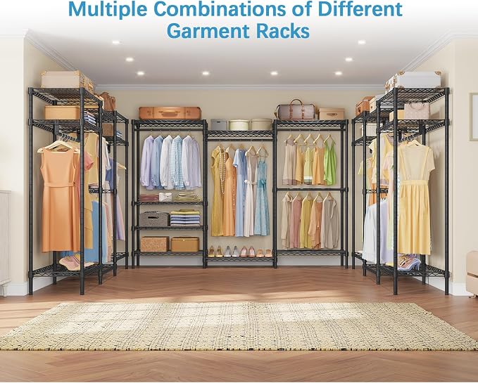 VIPEK V5 Plus Large Portable Closet Rack Freestanding Wardrobe Closet, 85.4" L - Image 7