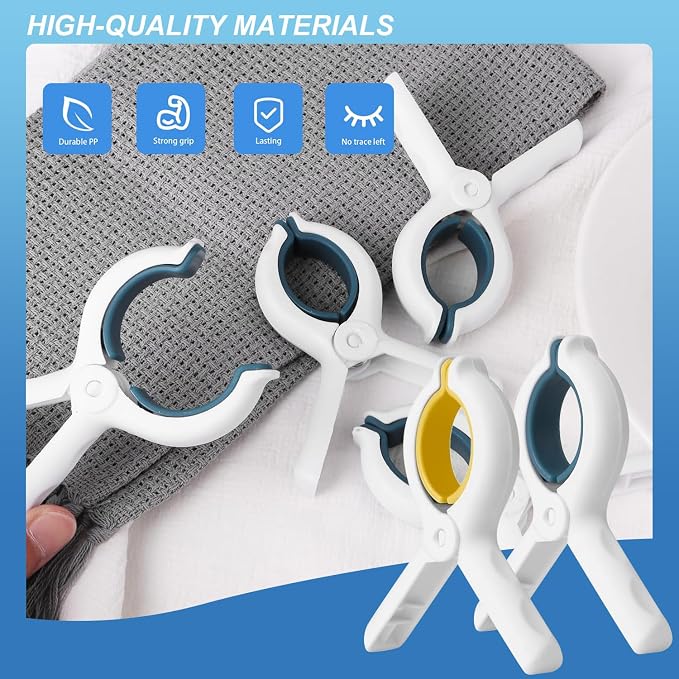 Extra LargeTowel Clips for Beach Chairs, 3.7 Inch Beach Towel Clips, Towel - Image 6