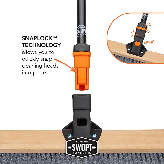SWOPT 24” Premium Multi-Surface Push Broom Head — Indoor and Outdoor Push Broom - Image 10