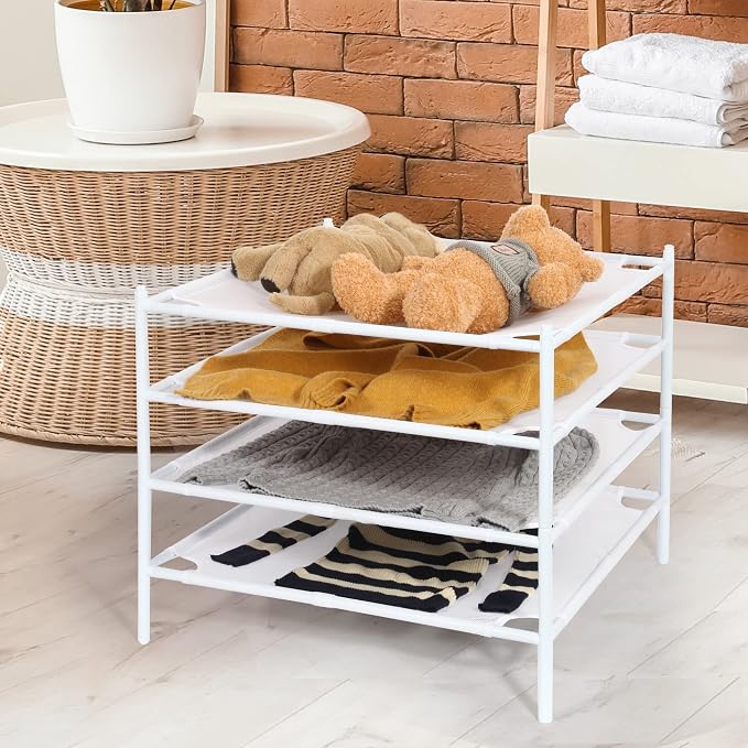STORAGE MANIAC Sweater Drying Rack, Mesh Clothes Drying Rack, Stackable Laundry - Image 2