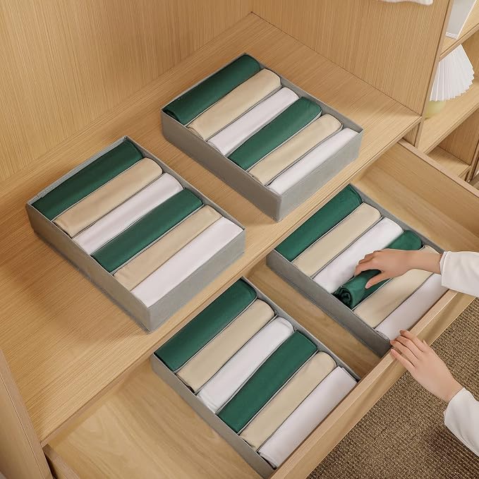 4 Packs T-shirt Drawer Organizers - Image 6