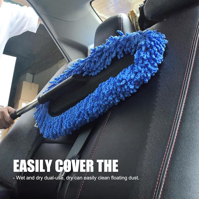 Car Wash Brush Duster Mop, Car Detailing Cleaning Kit, Wash Mitt, Microfiber - Image 5