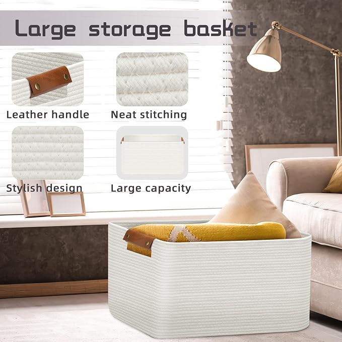 Large Collapsible Laundry Basket, Clothes Hamper - Image 3