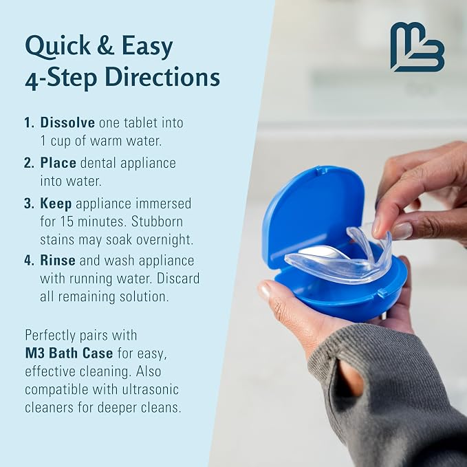 Retainer Cleanser Tablets Invisalign Cleaner, Removes Odors Discoloration - Image 9
