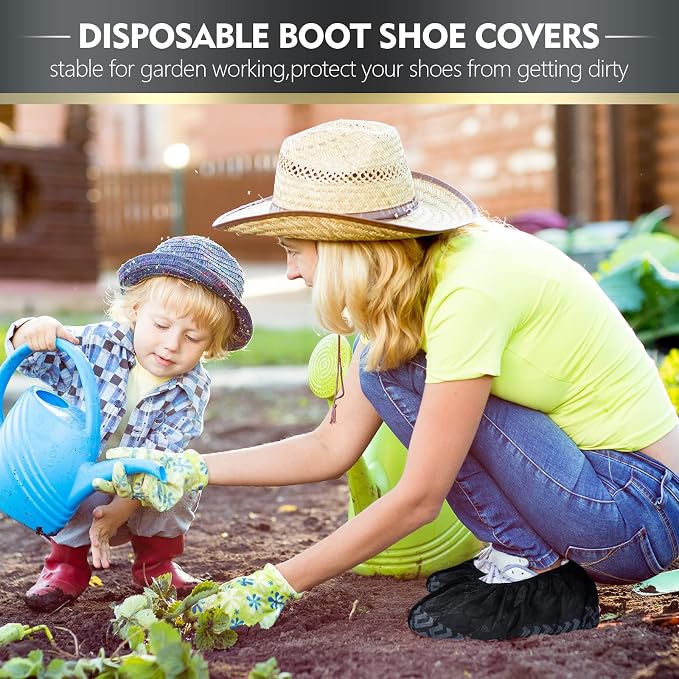 Zhanmai 300 Pack Disposable Shoe Covers Non Slip Disposable Large Foot Booties - Image 5