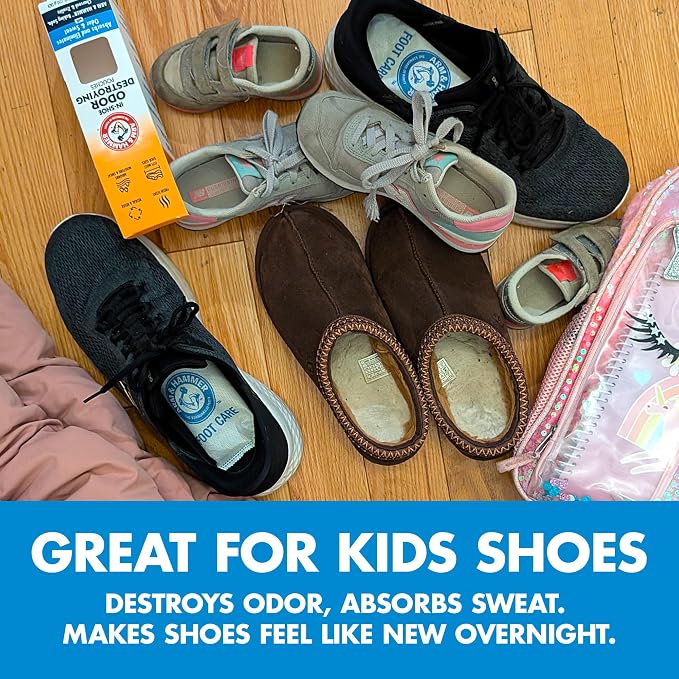 Arm & Hammer In-Shoe Odor Destroying Pouches, Shoe Deodorizer Insert - Image 8