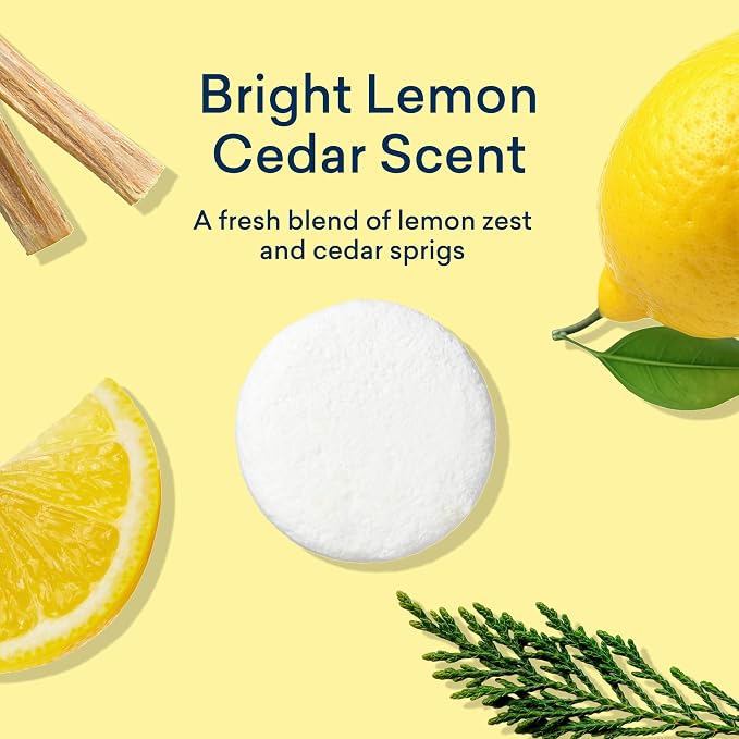BLUELAND Toilet Bowl Cleaner Tablets, Lemon Cedar, Plastic-Free, No Harsh - Image 4