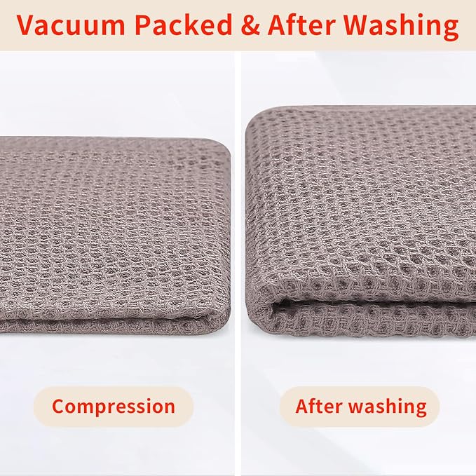 Homaxy 100% Cotton Waffle Weave Kitchen Dish Cloths, Ultra Soft Absorbent Quick - Image 7