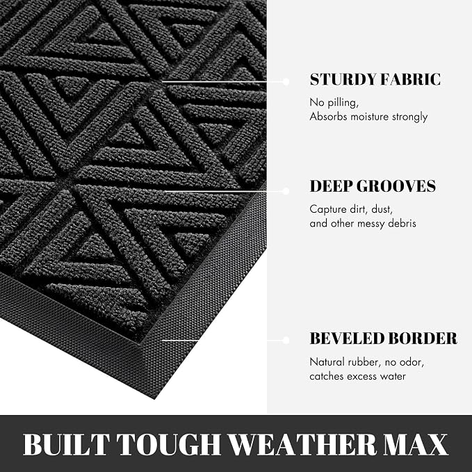 Yimobra Front Door Mat Outside Entrance 72 x 24, Waterproof and Washable - Image 4
