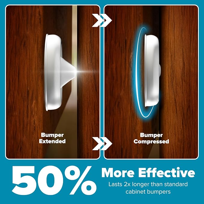 Strongest Home Cabinet Door Bumpers – 200 Pack Clear Rubber Bumpers - Image 7