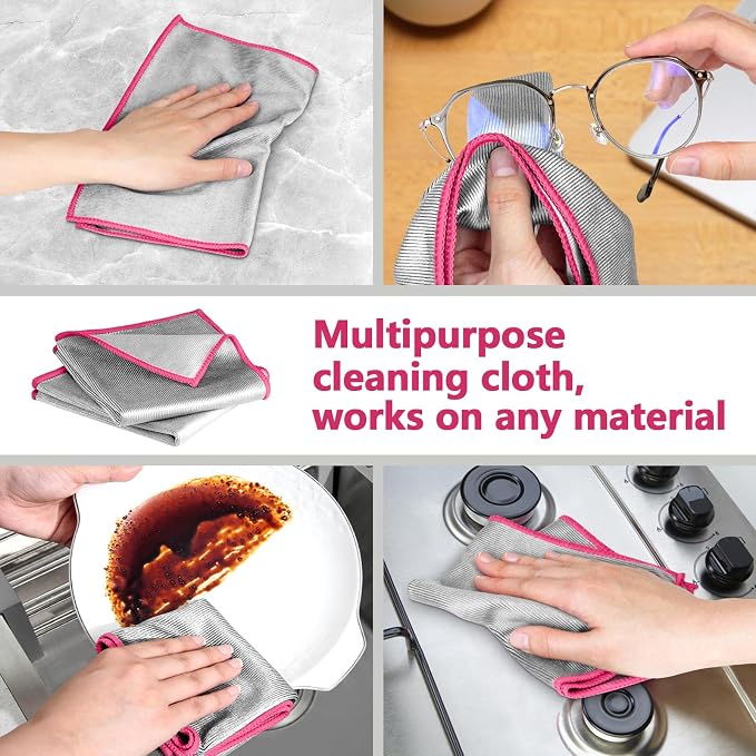 Glass Polishing Cloth Streak Free Miracle Microfiber Cleaning Cloth Lint Free - Image 6