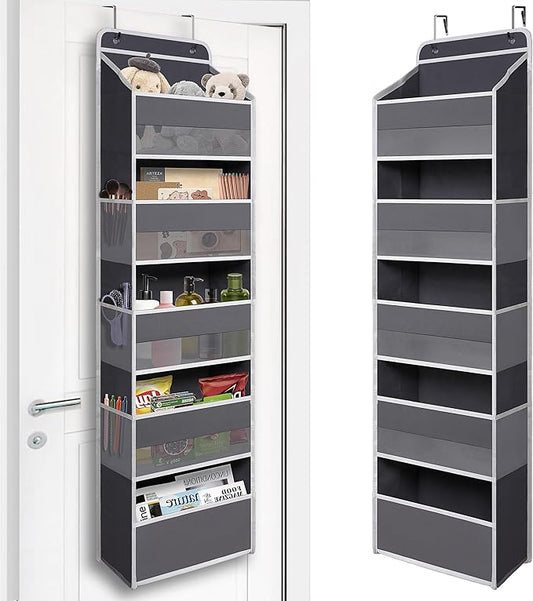 Over Door Organizer with 5 Large Pockets, Heavy Duty Hanging Organizer Storage by TYMENSH