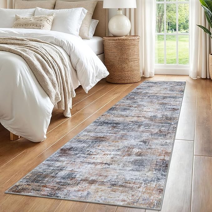IOHOUZE Abstract Runner Rug 2x8 Ft Washable Runners - Image 8