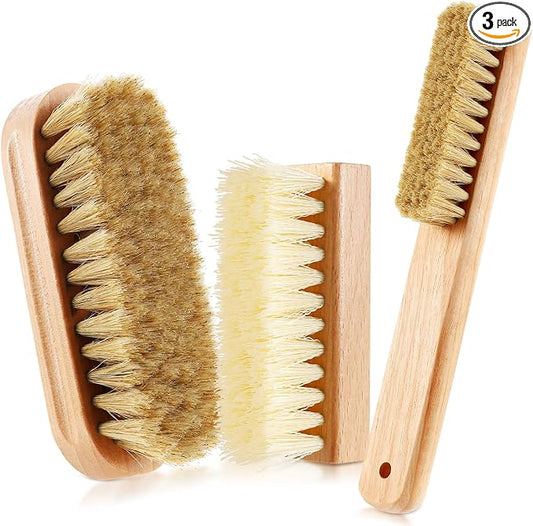 3 Pcs Wood Laundry Stain Brush Stain Remover Brushes by ZJoey