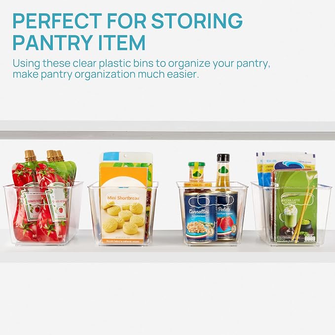 Vtopmart Clear Plastic Storage Bins, Countertops, Freezer Organization - Image 7