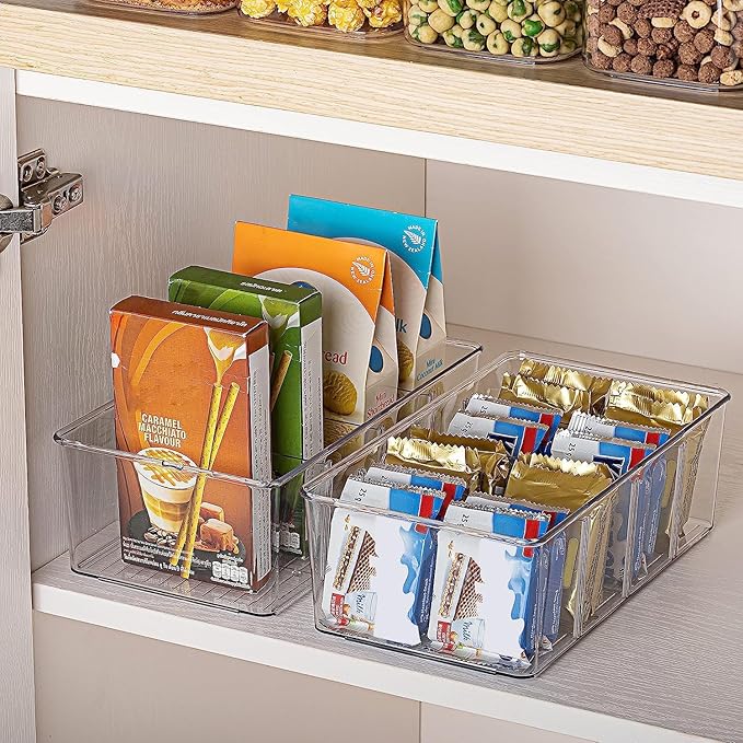 Vtopmart 2 Pack Food Storage Organizer Bins, Cabinet Organization and Storage - Image 7