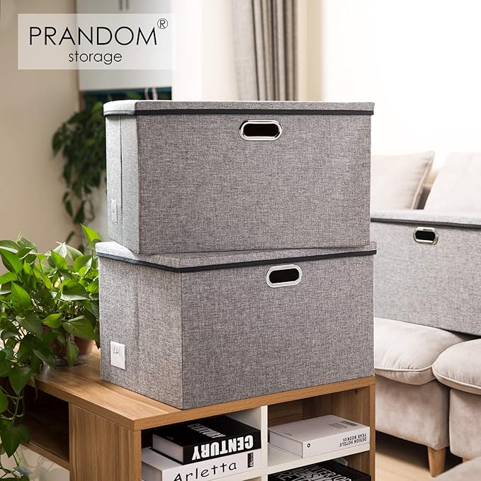 PRANDOM Extra Large Collapsible Storage Bins - Image 2