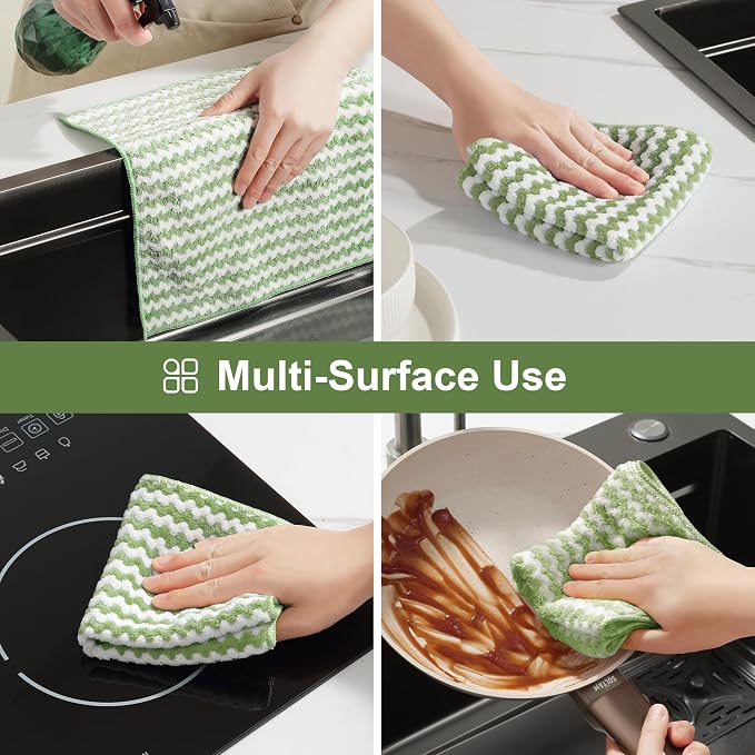 JOYMOOP Microfiber Cleaning Cloths – 18 Pack, Super Absorbent Towels - Image 7