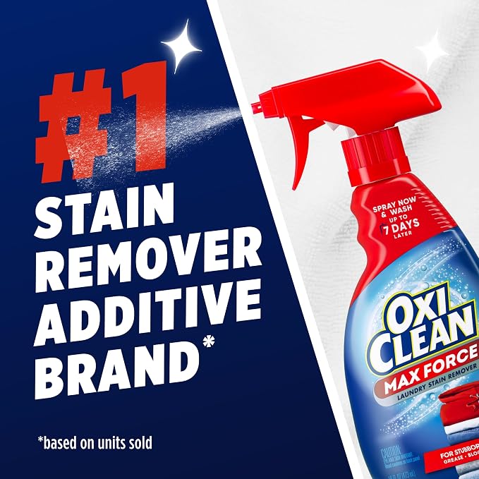 OxiClean Max Force Laundry Stain Remover Spray, Newborn & Baby Essentials - Image 9