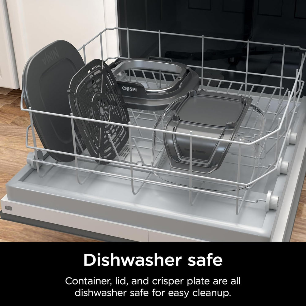Ninja 4Qt CleanCrisp Glass Container with Storage Lid, Crispi, XSKSFN4QT