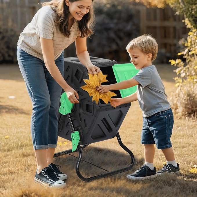 Athena Collection Compost Tumbler, 17 Gallon Single Chamber Outdoor Rotating - Image 6