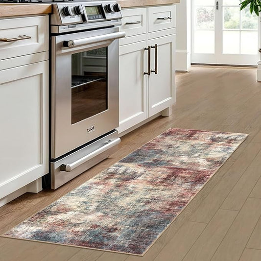 IOHOUZE Abstract Runner Rug 2x6 Ft Washable Runners - Image 2