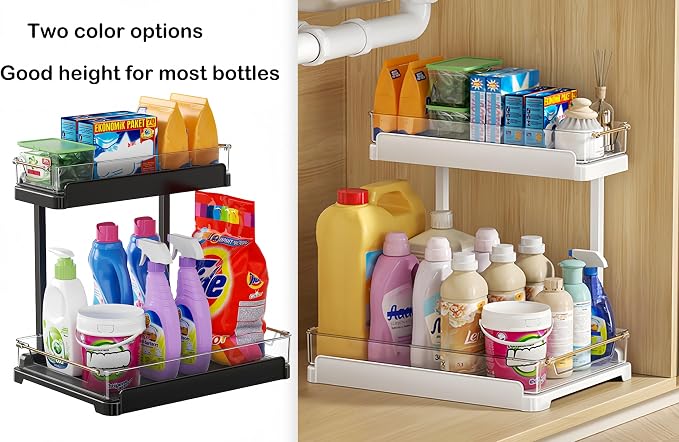heart & home 2-Pack Under Sink Storage Organizer - Image 7