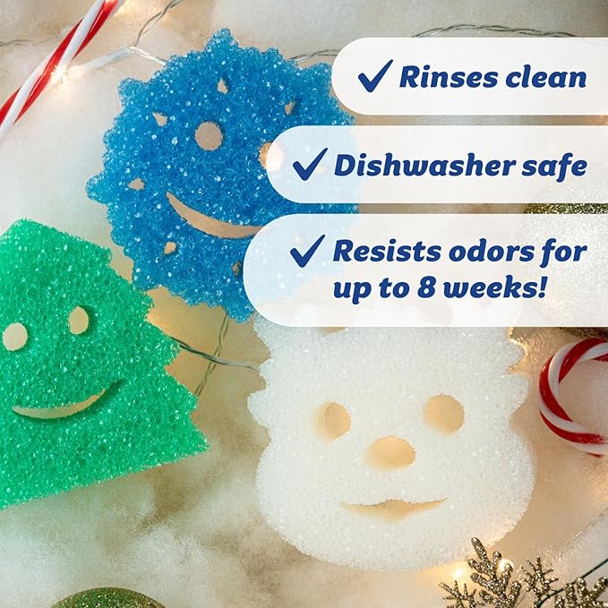 Scrub Daddy Scrub Mommy Holiday Christmas Tree Gift Box Set, Non-Scratch - Image 5