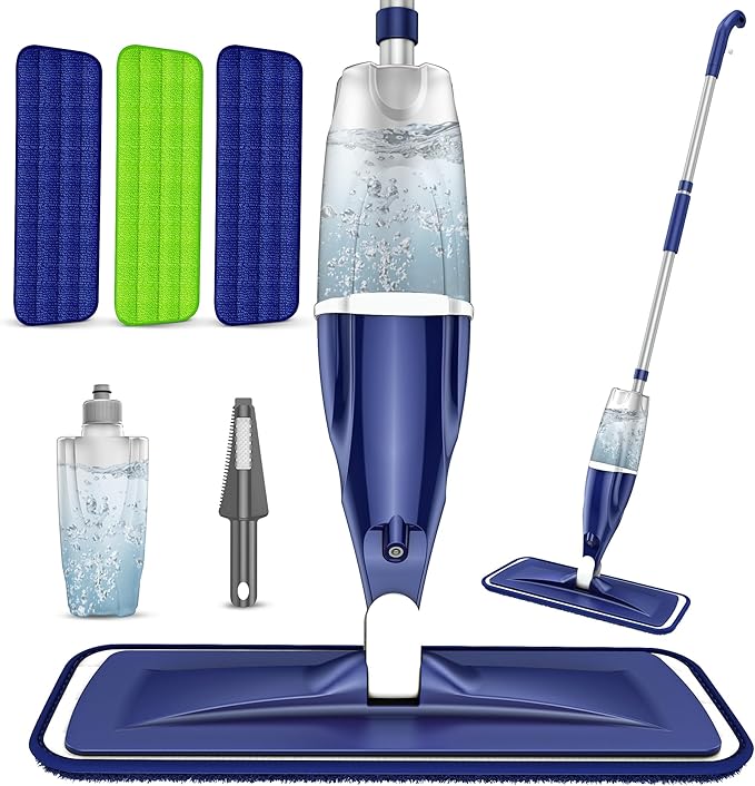 Microfiber Spray Mop for Floors Cleaning: Wet Dry Hardwood Floor Mops by EXEGO