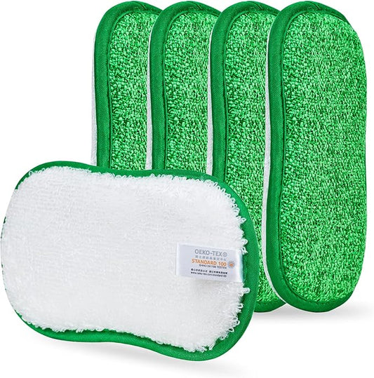 Kitchen Dish Sponge Scrubber Non Scratch, Dishcloth No Odor Reusable Washable by comfso