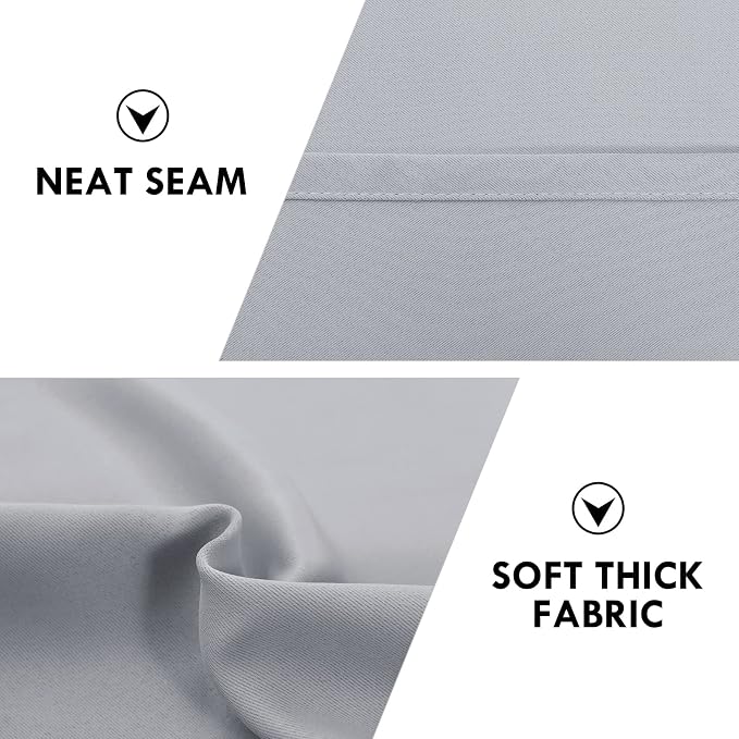DWCN Blackout Curtains for Bedroom – Rod Pocket Thermal Insulated Noise - Image 6