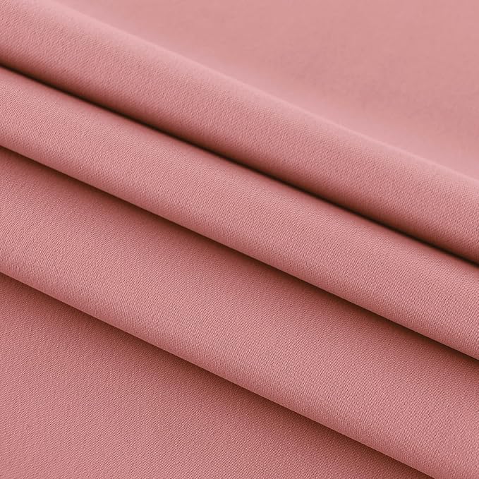 DWCN French Door Curtains – Rod Pocket Thermal Blackout Curtain - Image 5