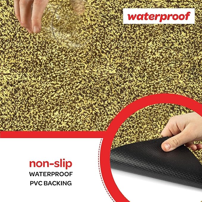 Premium Microfiber Indoor Door Mat – 24"x36" Washable Entry Mat, Waterproof - Image 3