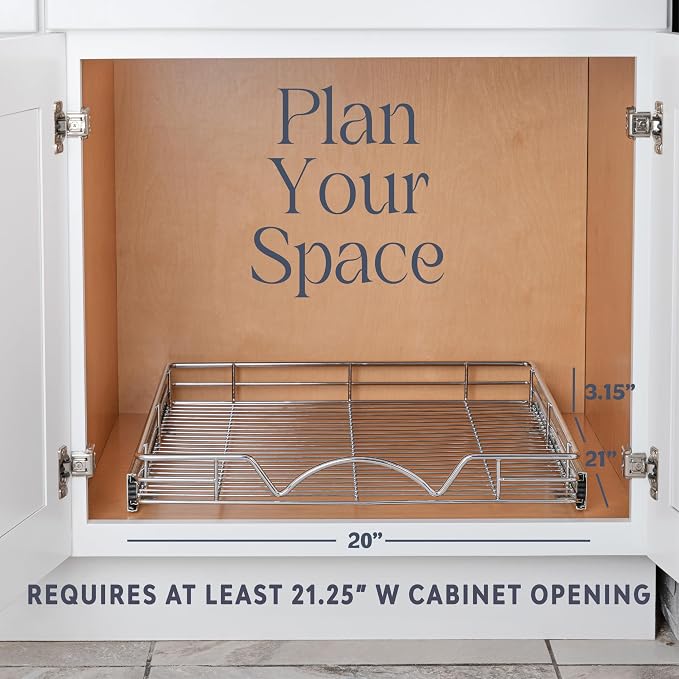 HOLDN’ STORAGE Pull Out Cabinet Organizer, Heavy Duty Caddy w/Lifetime Limited - Image 5