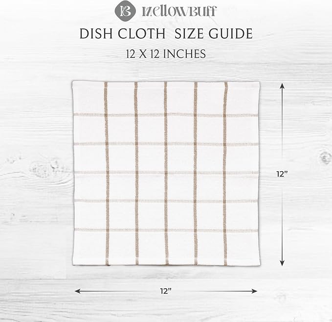 100% Cotton Terry Dish Cloth & Dish Towel, 6 Pack, Super Soft and Absorbent - Image 4