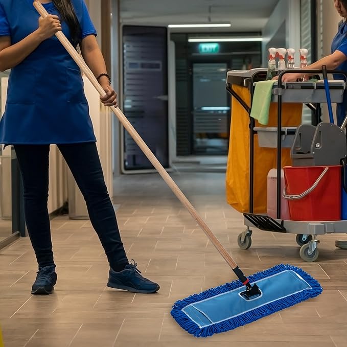 Matthew 36'' Microfiber Loop Dust Mop Washable Commercial&Residential Heavy - Image 6