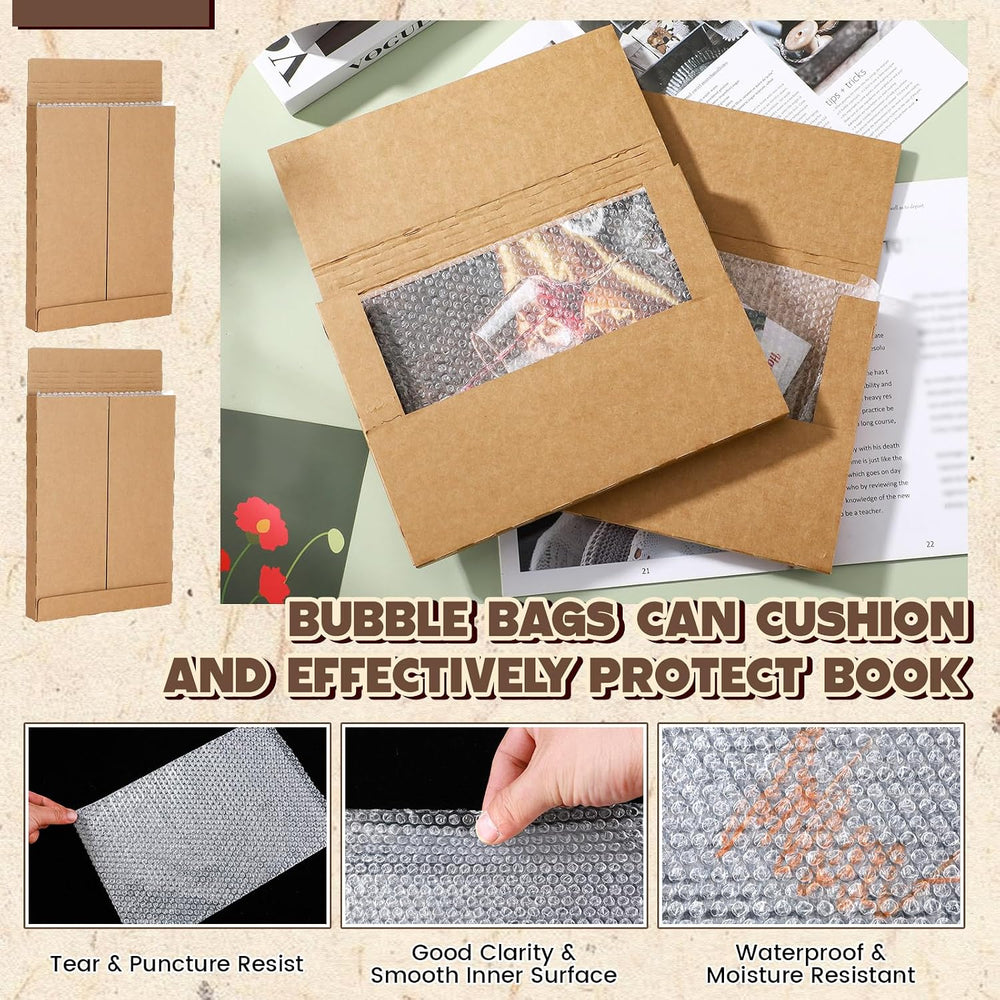 Fullhawl 30 Pack Comic Book Mailers, Brown, 7.8 x 11 x 1.2 Inch