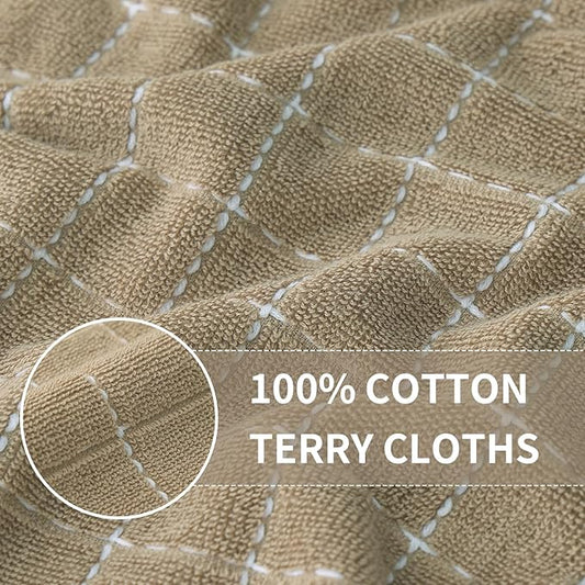 Homaxy 100% Cotton Terry Kitchen Dish Cloths, Ultra Soft and Absorbent Dish - Image 2