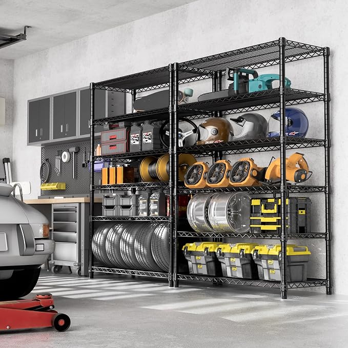 4080 lbs Steel Storage Shelving 6-Tier Utility Shelving Unit Steel Organizer - Image 6