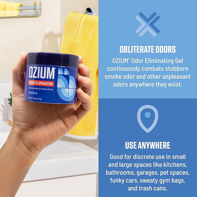 Ozium 8 Oz. 1 Pack Odor Eliminating Gel - Image 3
