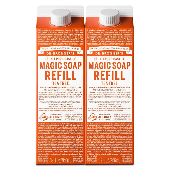 Dr. Bronner's Magic Soap-Pure-Castile Liquid Soap Refill-Regenerative Organic by DrBronners