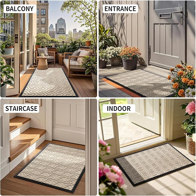 Yimobra Front Door Mat Outside Entrance 29.5x17, Waterproof Heavy Duty Outdoor - Image 6