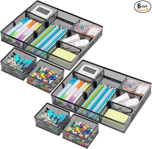 Marbrasse 3 Pack Desk Drawer Organizers by Marbrasse