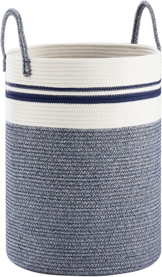 Woven Rope Laundry Hamper Basket by YOUDENOVA, 58L Tall Luandry Basket - Image 4