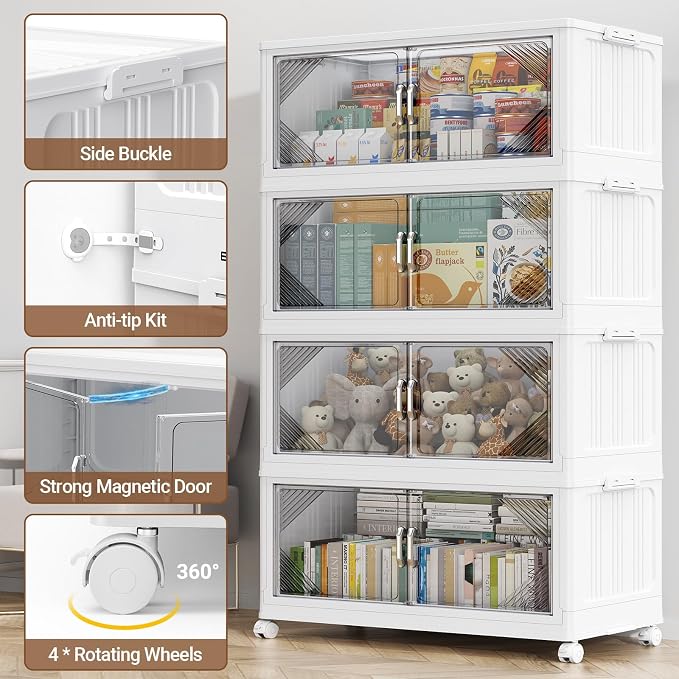 140Gal Plastic Stackable Storage Bins - Image 5