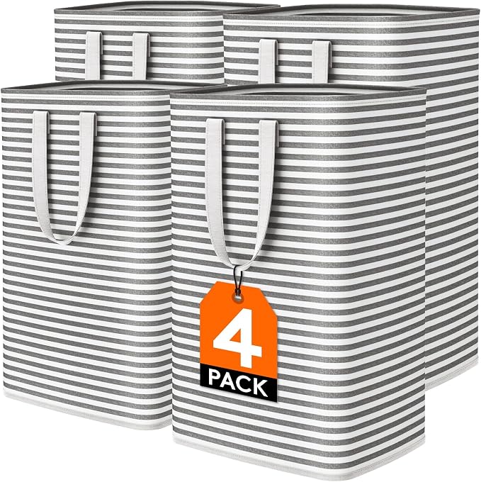 Lifewit 4 Pack Laundry Hamper Large Collapsible Laundry Baskets, Freestanding by Lifewit