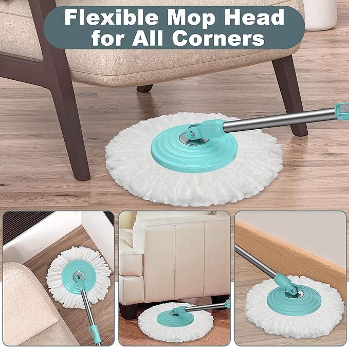 Spin Mop and Bucket System, Mop and Bucket - Image 4